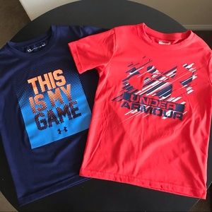 Under Armour Boys Heat Gear Tee Bundle Size 5